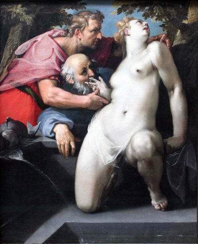 Susanna and the Elders by Cornelis van Haarlem